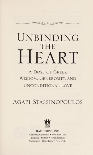 Cover for Unbinding the heart
