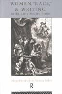 Cover for Women, "race," and writing in the early modern period