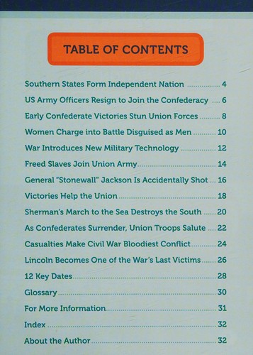 Cover for 12 incredible facts about the US Civil War
