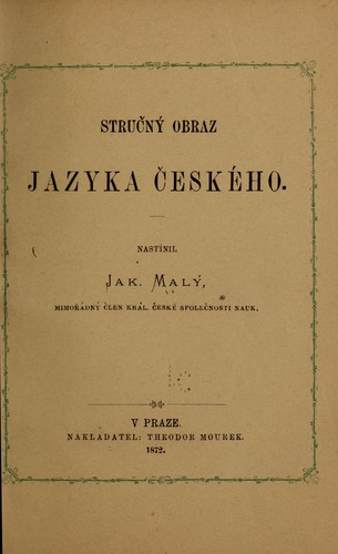 Cover for Strucný obraz jazyka ceského