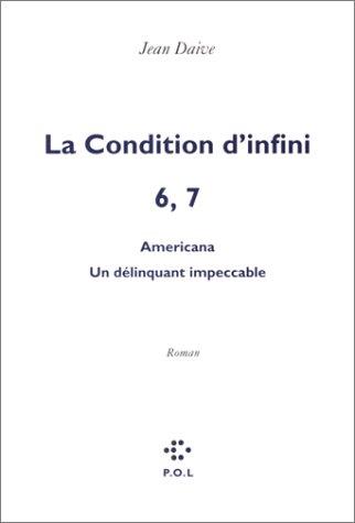 Cover for La condition d'infini