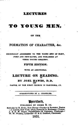 Cover for Lectures to young men