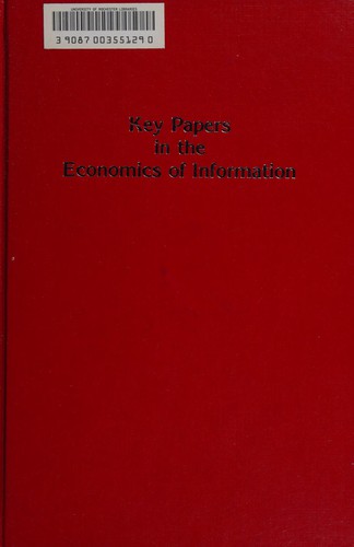 Cover for Key papers in the economics of information