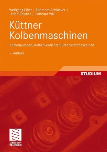 Cover for Küttner Kolbenmaschinen: Kolbenpumpen, Kolbenverdichter, Brennkraftmaschinen (German Edition)