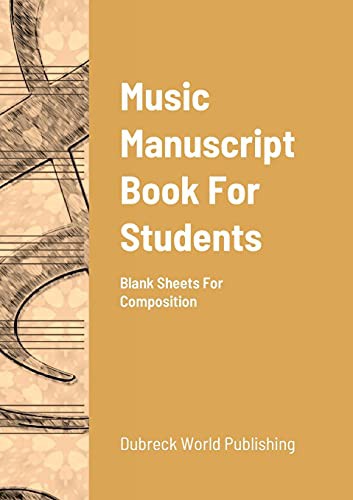 Cover for Music Manuscript Book For Students