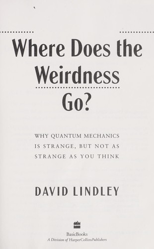 Cover for Where does the weirdness go?