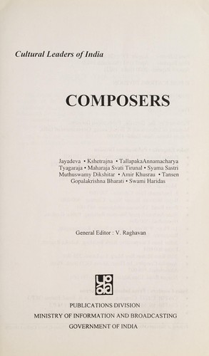 Cover for Composers