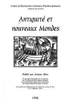 Cover for Antiquité et nouveaux mondes