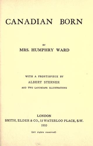 Cover for Canadian born