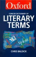 Cover for The concise Oxford dictionary of literary terms