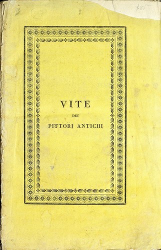 Cover for Vite dei pittori antichi