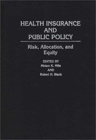 Cover for Health Insurance and Public Policy
