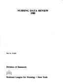 Cover for Nursing Data Review, 1988 (National League for Nursing)