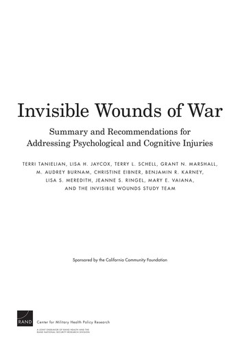Cover for Invisible wounds of war