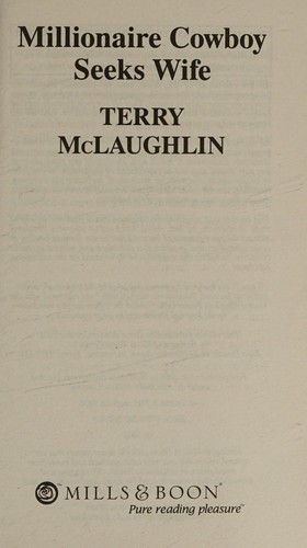 Cover for Millionaire Cowboy Seeks Wife