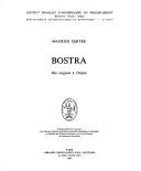 Cover for Bostra