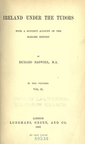 Cover for Ireland under the Tudors
