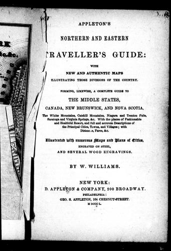 Cover for Appleton's northern and eastern traveller's guide