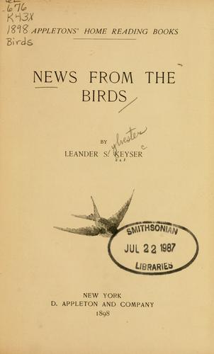 Cover for News from the birds
