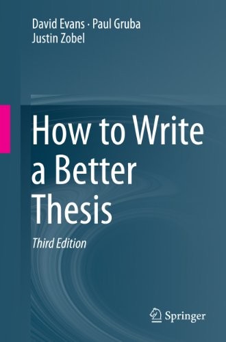 Cover for How to Write a Better Thesis