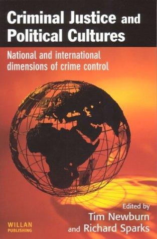 Cover for Criminal Justice and Political Cultures