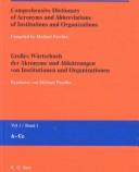 Cover for Comprehensive Dictionary of Acronyms and Abbreviations of Institutions and Organizations