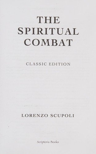 Cover for The spiritual combat