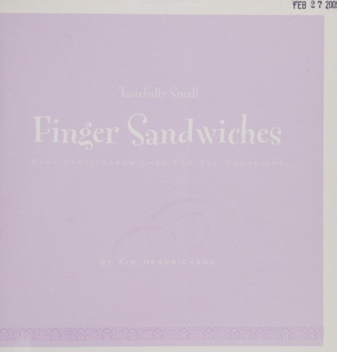 Cover for Finger sandwiches