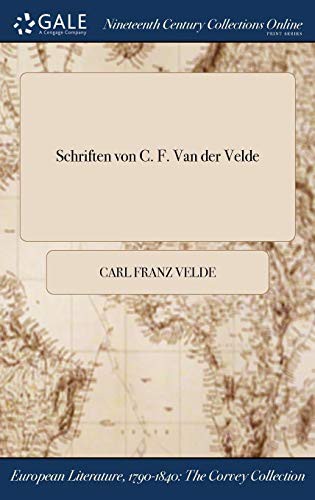Cover for Schriften von C. F. Van der Velde