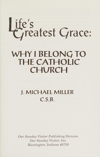 Cover for Life's greatest grace