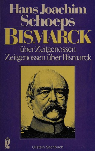 Cover for Bismarck über Zeitgenossen, Zeitgenossen über Bismarck