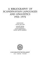 Cover for A bibliography of Scandinavian languages and linguistics 1900-1970.