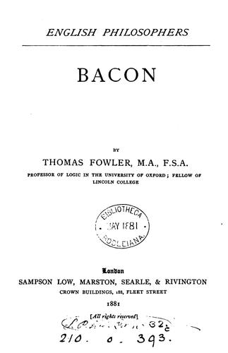 Cover for Bacon