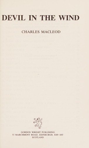 Cover for Devil in the wind