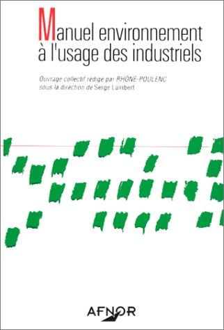 Cover for Manuel environnement à l'usage des industriels
