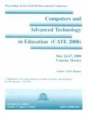 Cover for Computers and Advanced Technology in Education (Cate 2000): May 24-27, 2000 Cancun, Mexico