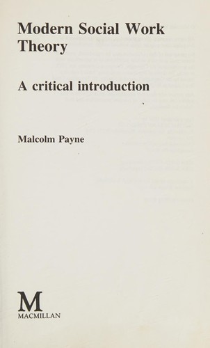 Cover for Modern social work theory