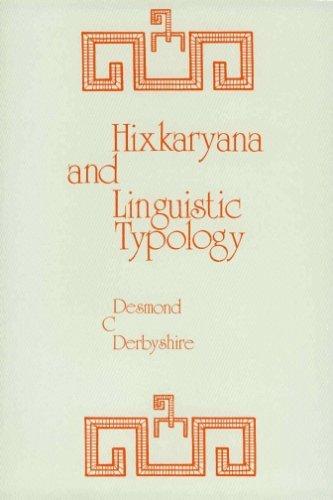 Cover for Hixkaryana and linguistic typology