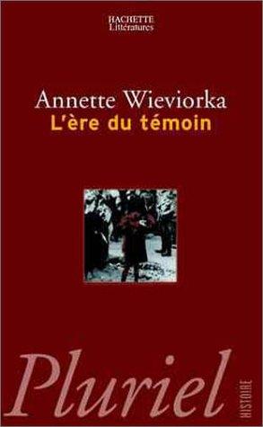 Cover for L'Ere du témoin