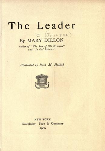 Cover for The leader