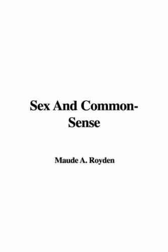 Cover for Sex And Common-sense