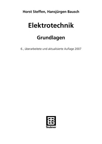 Cover for Elektrotechnik