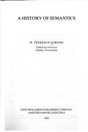 Cover for A history of semantics