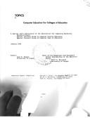 Cover for Topics