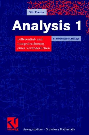 Cover for Analysis 1. Differential- und Integralrechnung einer Veränderlichen