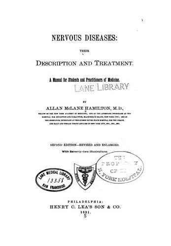 Cover for Nervous diseases: their description and treatment