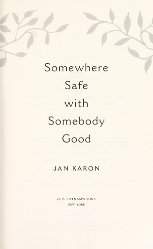 Cover for Somewhere safe with somebody good