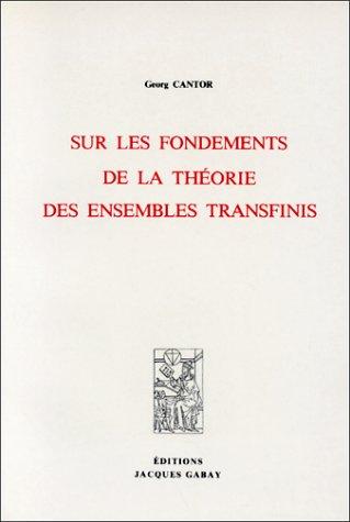Cover for Sur les fondements de la théorie des ensembles transfinis