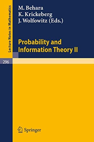 Cover for Probability and Information Theory II