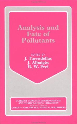 Cover for Analysis and fate of pollutants